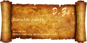 Darula Zsolt névjegykártya